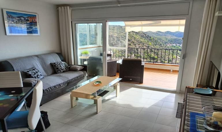 Living room of Duplex for sale in Roses  with Heating, Private garden and Furnished