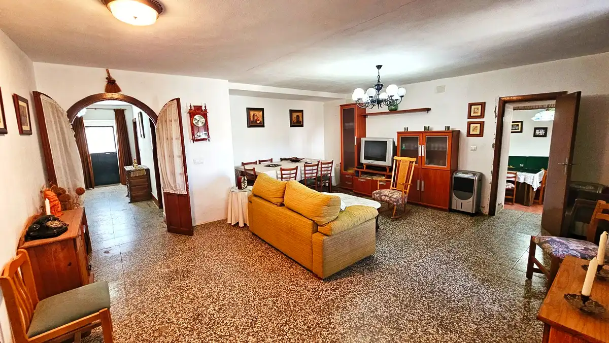 Sala d'estar de Casa o xalet en venda en Almonaster la Real amb Jardí privat, Terrassa i Traster