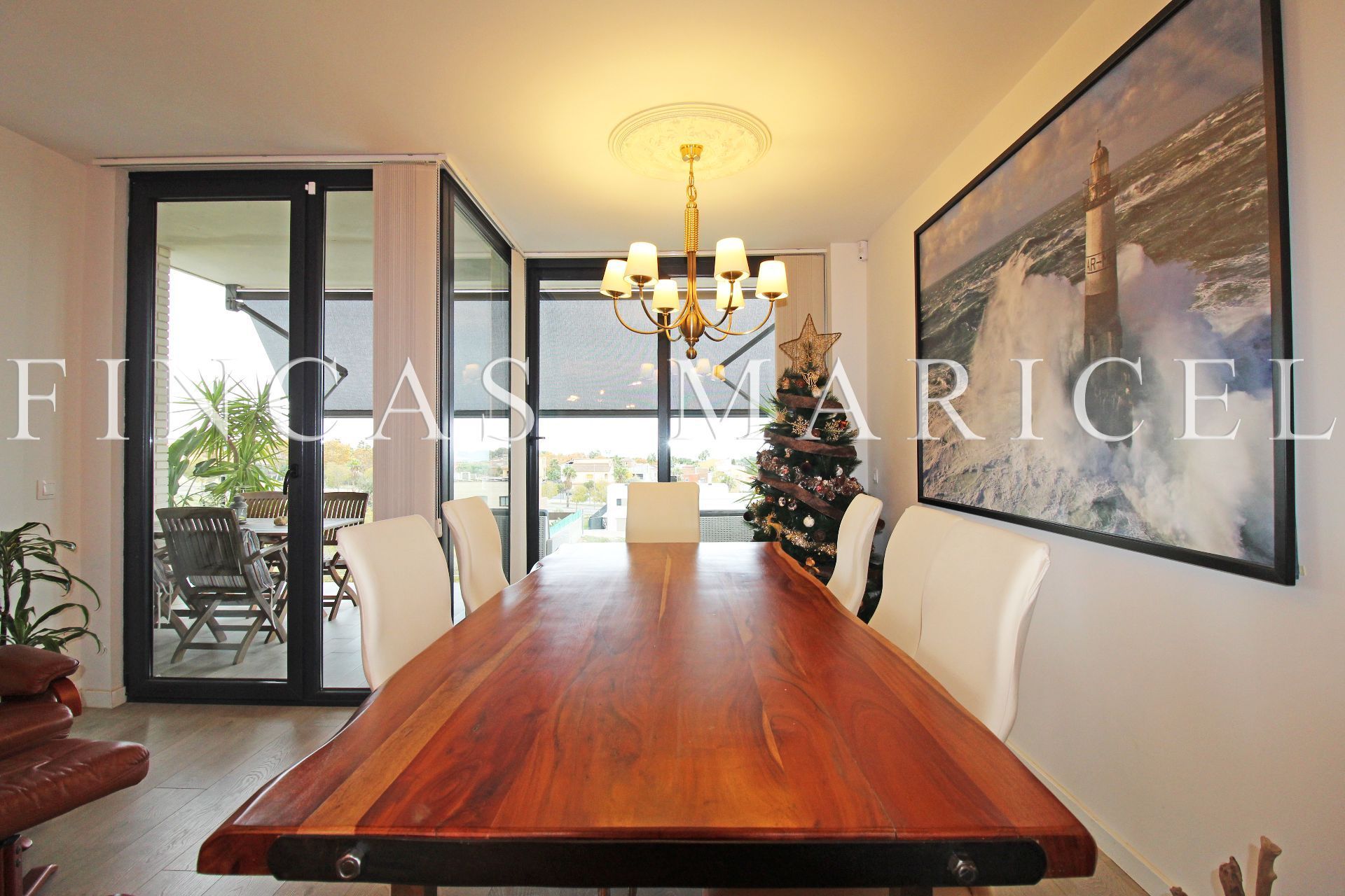 Dining room of Flat for sale in Vilanova i la Geltrú  with Air Conditioner, Heating and Terrace