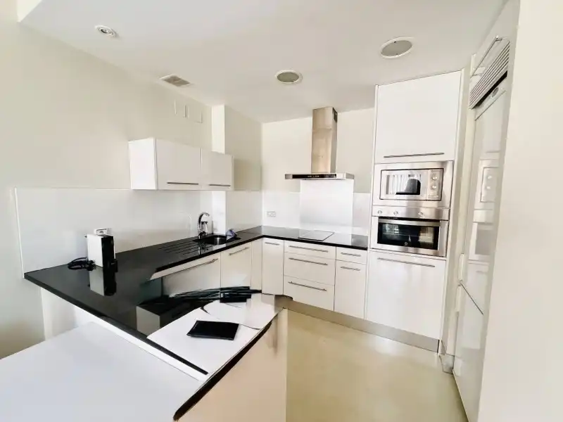 Kitchen of Apartments for rent in Madrid  with Air Conditioner, Private garden and Parquet flooring
