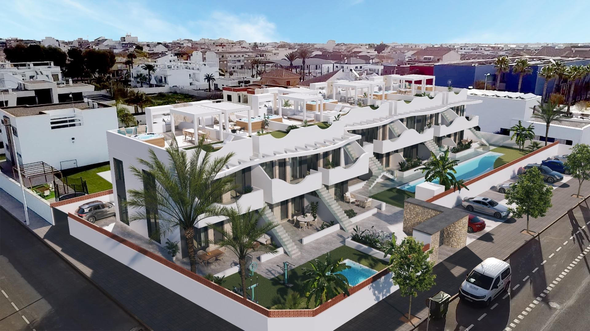 Exterior view of Planta baja for sale in Pilar de la Horadada  with Air Conditioner, Heating and Private garden