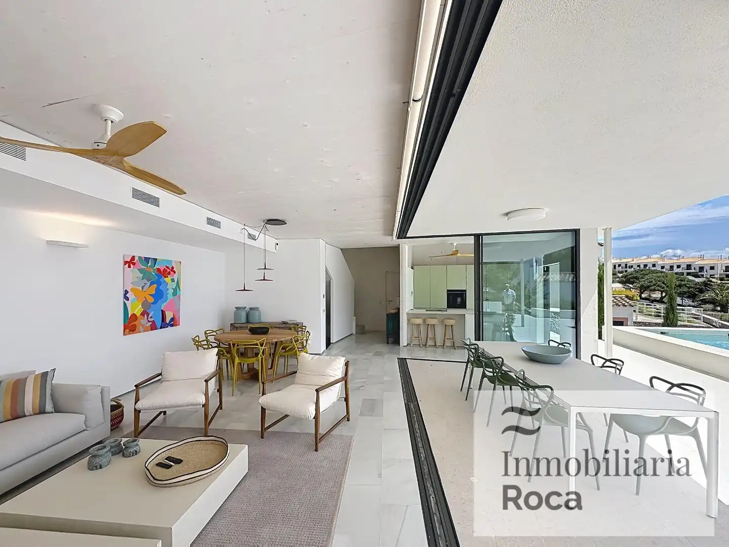 Sala de estar de Casa o chalet de alquiler en Es Mercadal con Aire acondicionado, Calefacción y Jardín privado