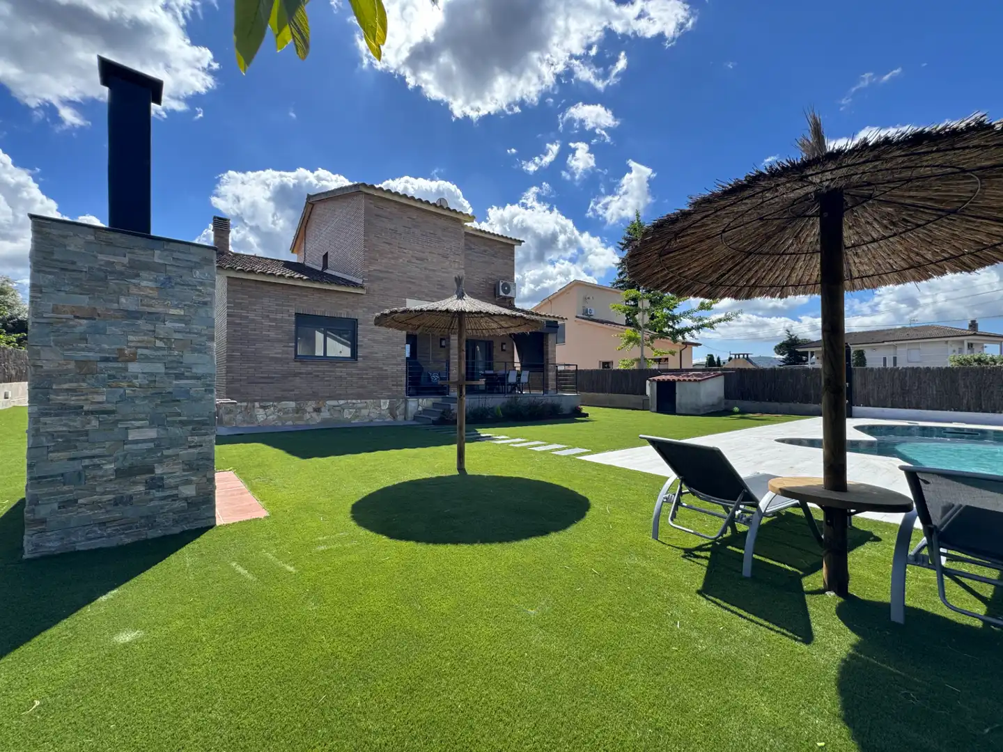 Terrace of Houses for sale in Sant Antoni de Vilamajor  with Air Conditioner, Heating and Private garden