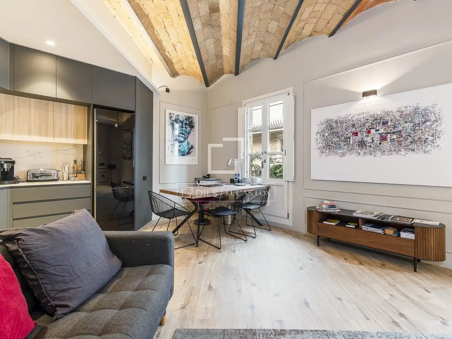Living room of Attic for sale in Barcelona  with Air Conditioner, Heating and Parquet flooring
