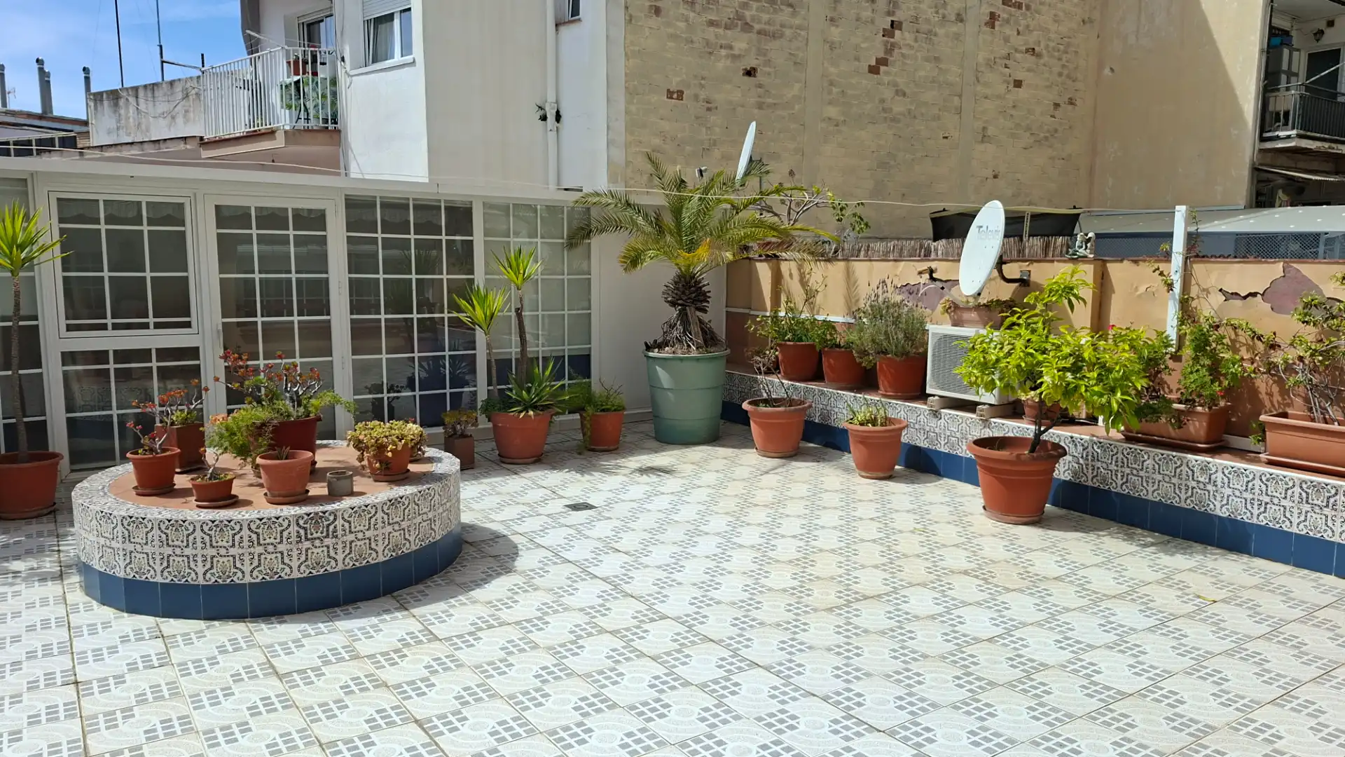 Terrace of Flat for sale in Cornellà de Llobregat  with Air Conditioner, Terrace and Furnished