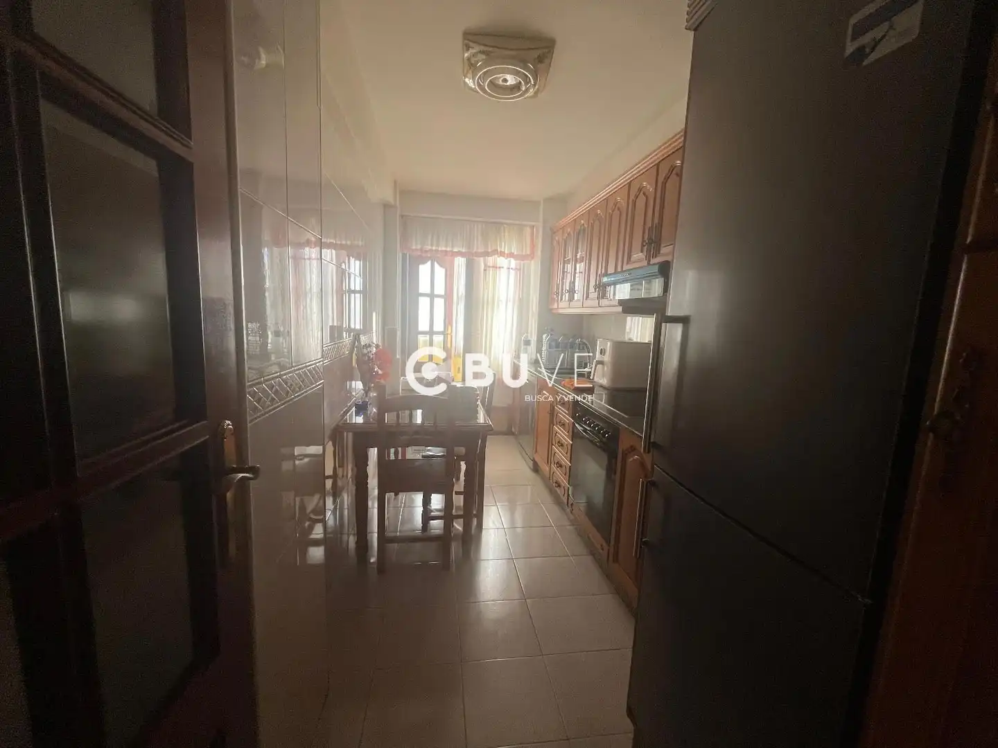 Kitchen of Flat for sale in Ferrol  with Heating, Terrace and Furnished