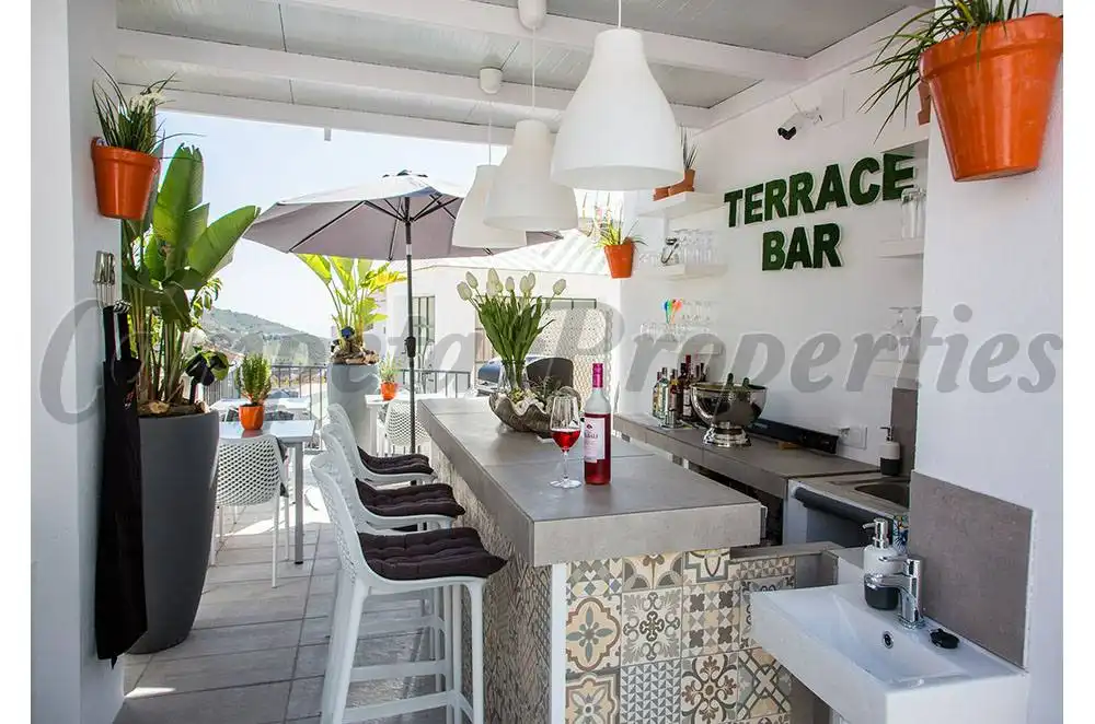 Terraza de Casa o chalet en venta en Cómpeta con Aire acondicionado, Terraza y Amueblado