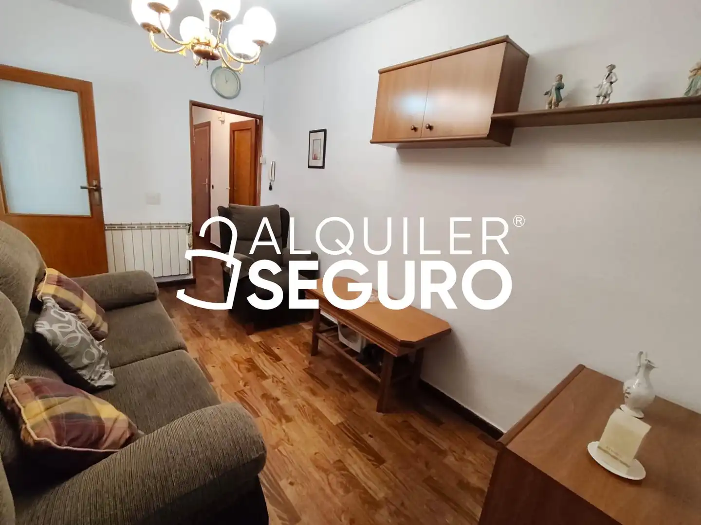 Sala d'estar de Pis de lloguer en Madrid amb Calefacció, Terrassa i Moblat