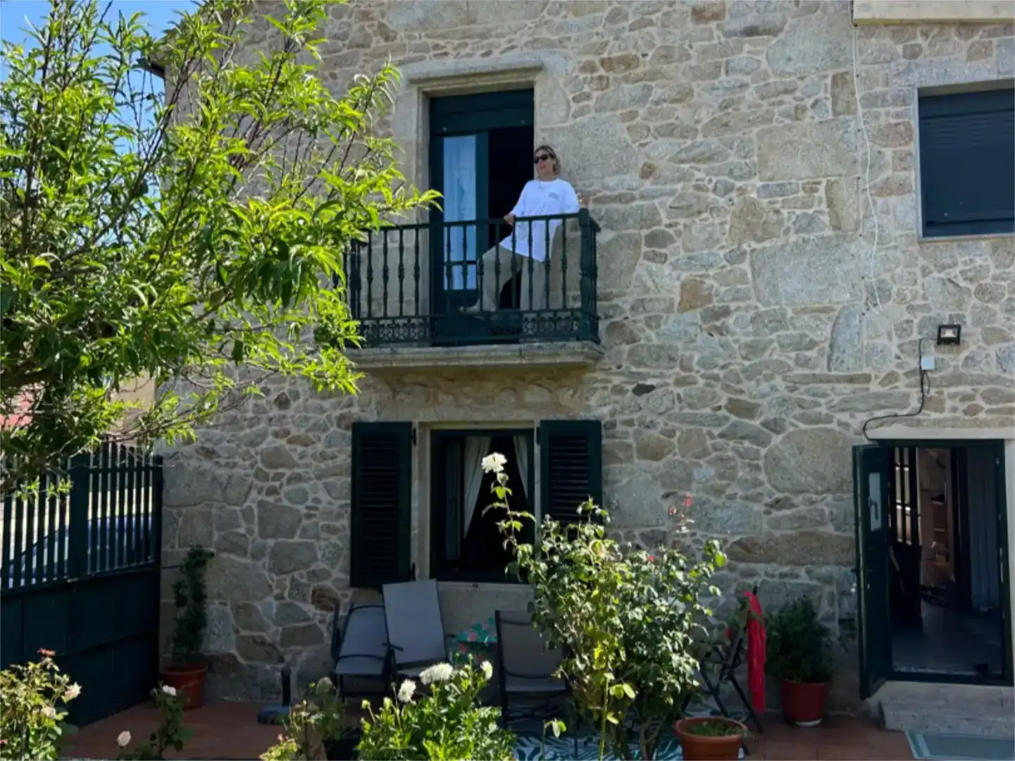 Terrassa de Casa o xalet de lloguer en Porto do Son amb Jardí privat, Parquet i Moblat