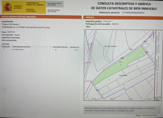 Terreno en Venta en La Torre d'en Besora