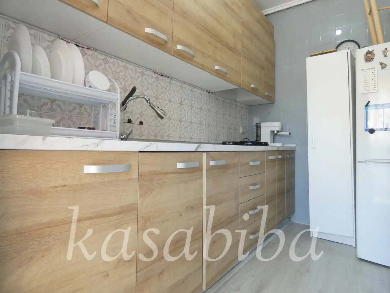 Kitchen of Flat for sale in Valencia  with Air Conditioner and Balcony