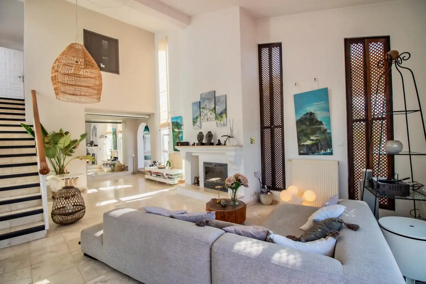 Sala de estar de Casa o chalet en venta en Almuñécar con Aire acondicionado, Terraza y Trastero