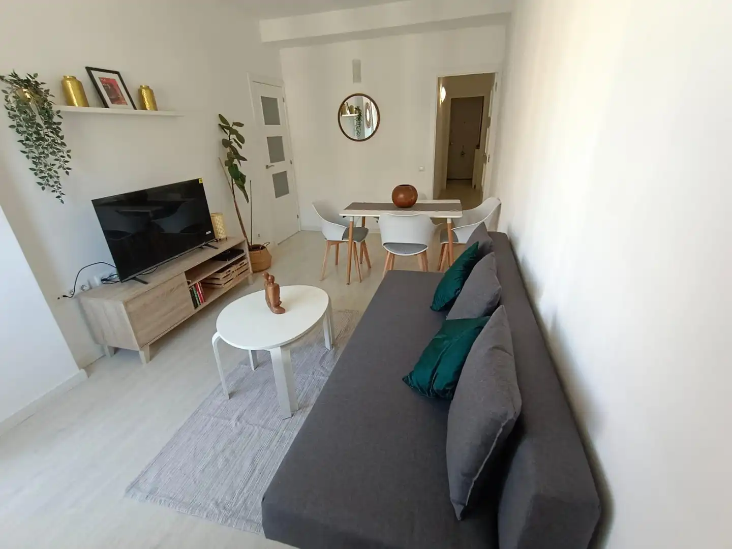 Wohnzimmer von Wohnungen zur Miete in Barcelona mit Klimaanlage, Heizung und Parkett