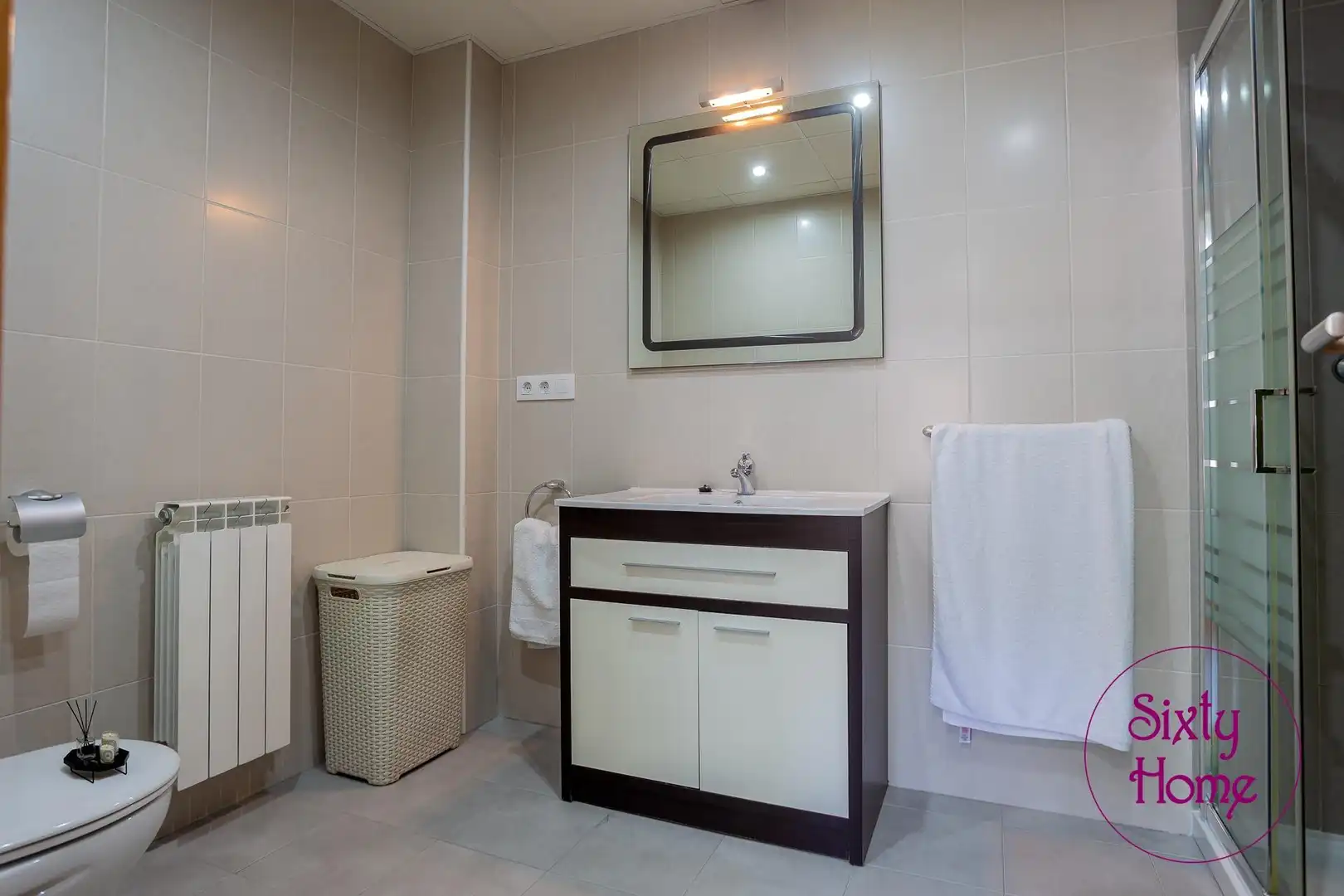 Bathroom of Flat for sale in Andorra (Teruel)  with Heating, Parquet flooring and Terrace