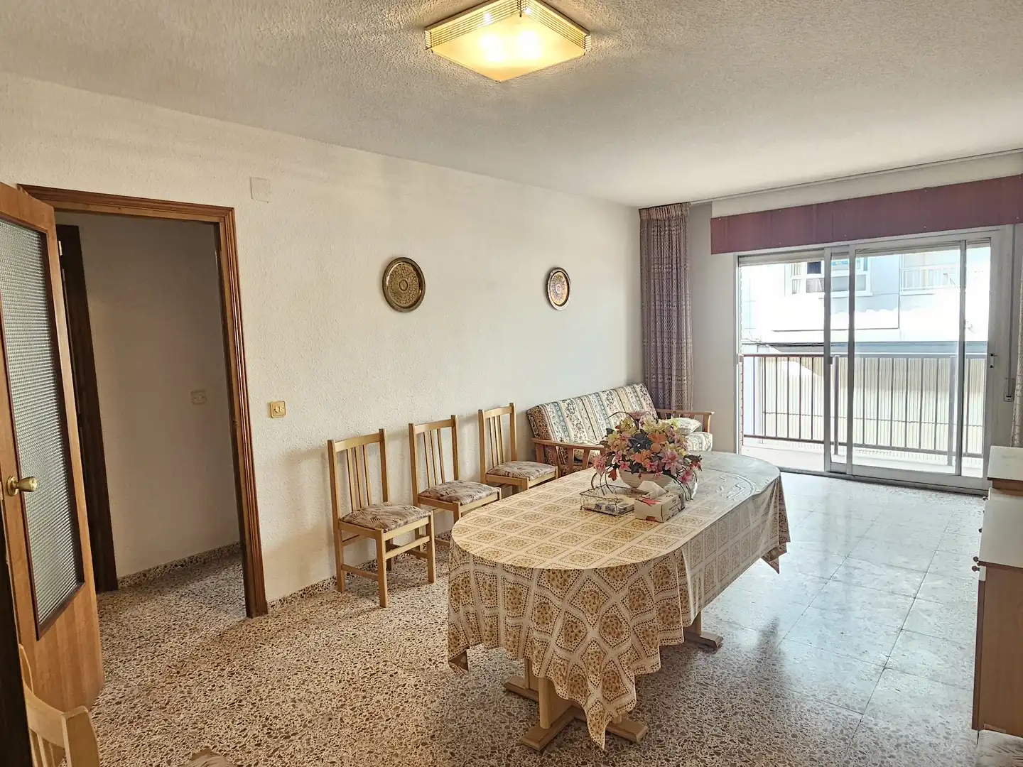 Dining room of Flat for sale in Santa Pola  with Furnished, TV and Balcony