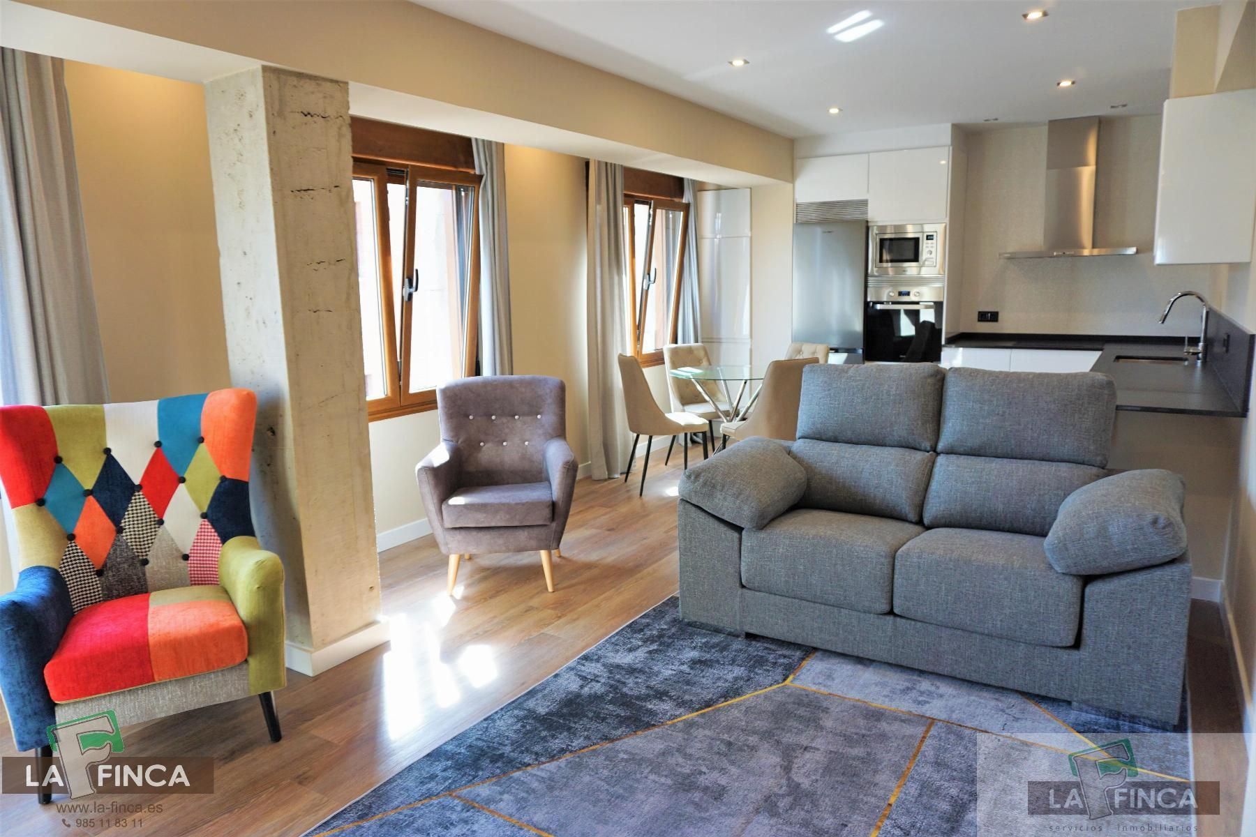 Sala de estar de Piso de alquiler en Grado con Trastero