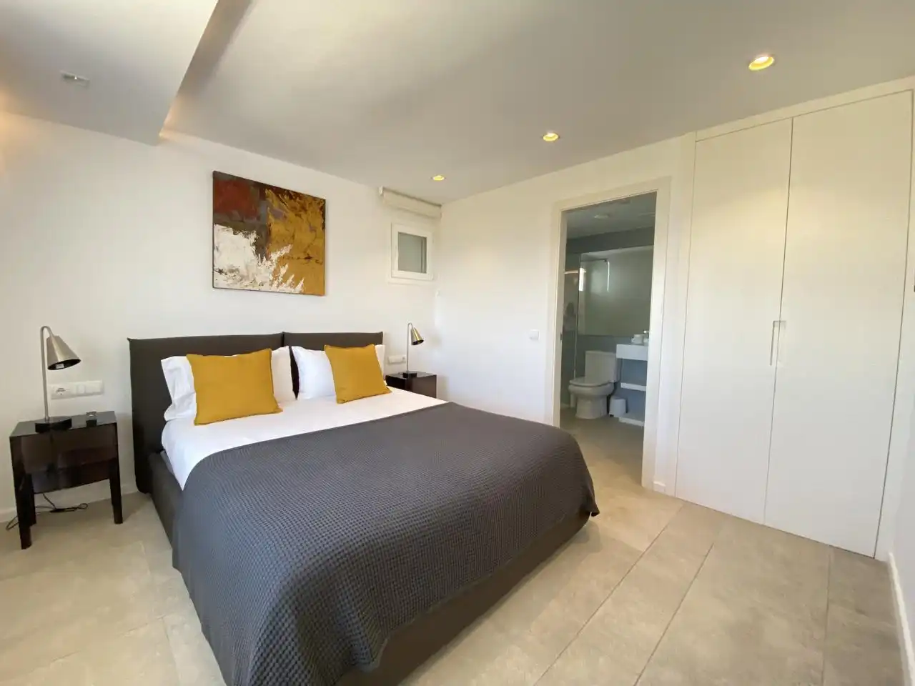 Habitación de Casa o chalet de alquiler en Santa Eulària des Riu con Aire acondicionado, Terraza y Piscina