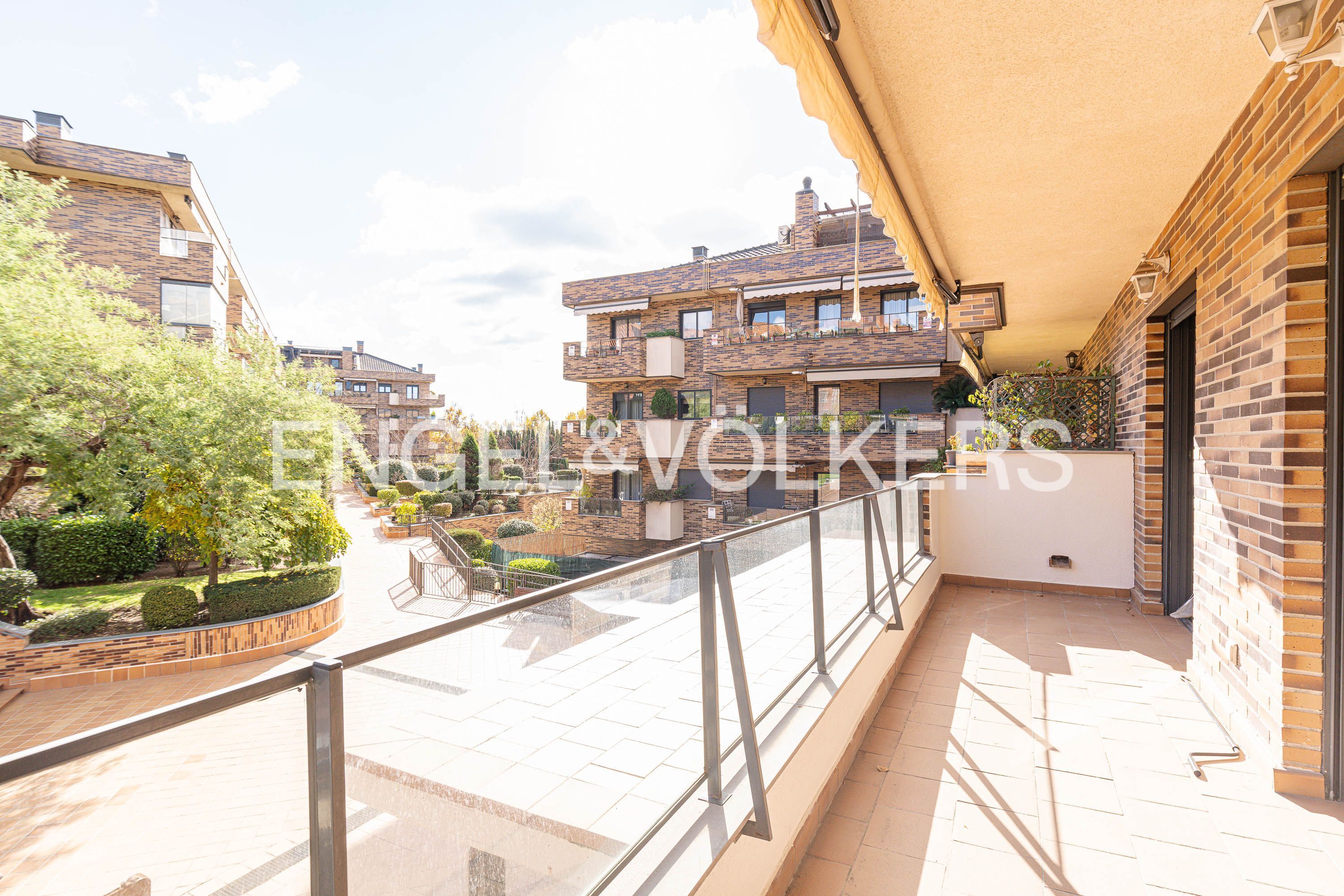 Terrace of Apartment to rent in Pozuelo de Alarcón  with Air Conditioner, Heating and Parquet flooring