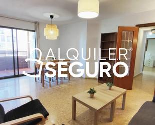 Living room of Flat to rent in  Valencia Capital  with Air Conditioner, Terrace and Furnished