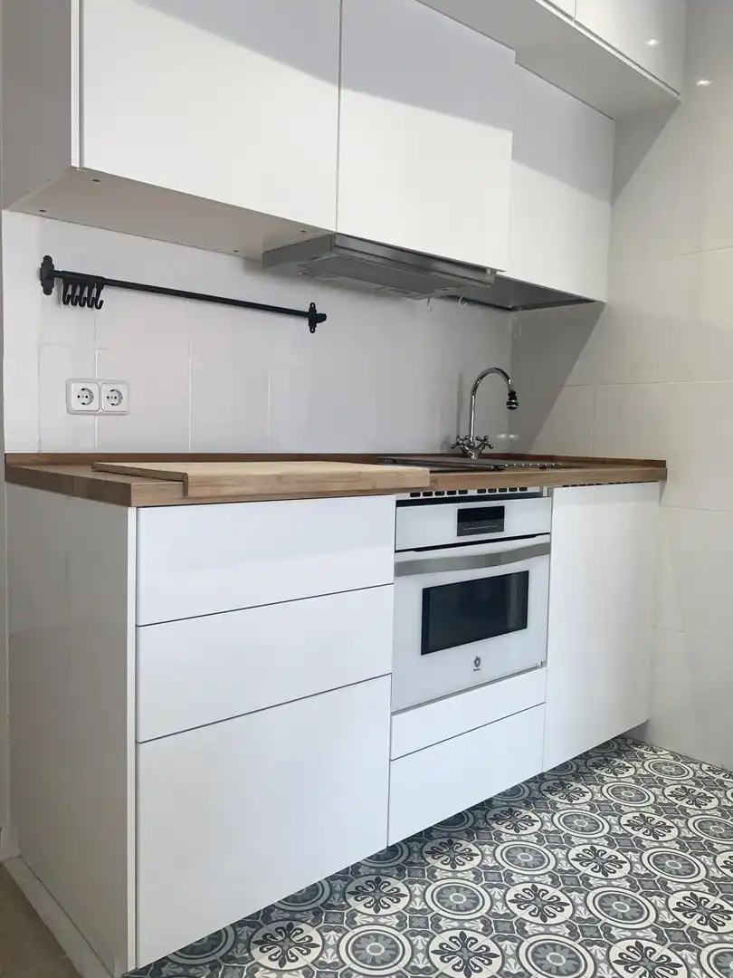 Kitchen of Flat for rent in Madrid  with Air Conditioner, Heating and Furnished