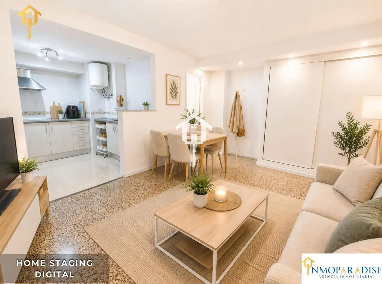 Wohnzimmer von Wohnung zum Verkauf in Alicante / Alacant mit Klimaanlage, Möbliert und Balkon