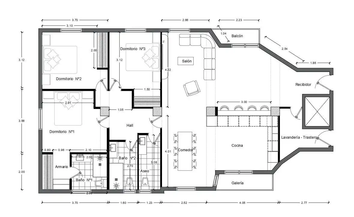 Flat with terrace for sale in Avenida de América, imagen 46