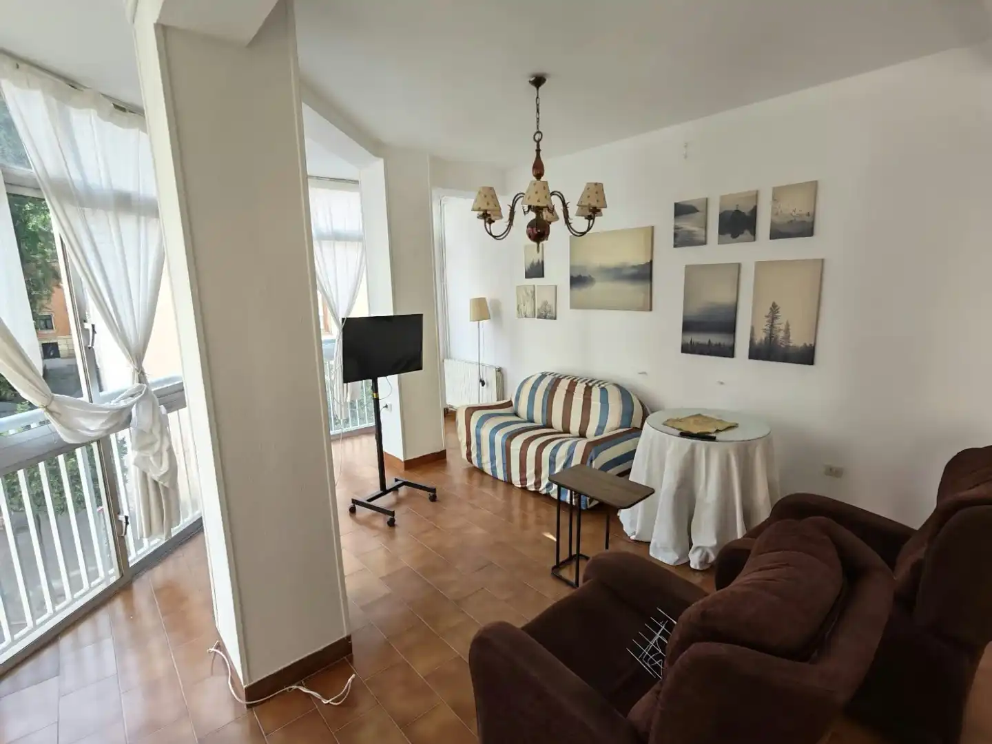 Living room of Flat for rent in Murcia  with Air Conditioner, Heating and Furnished