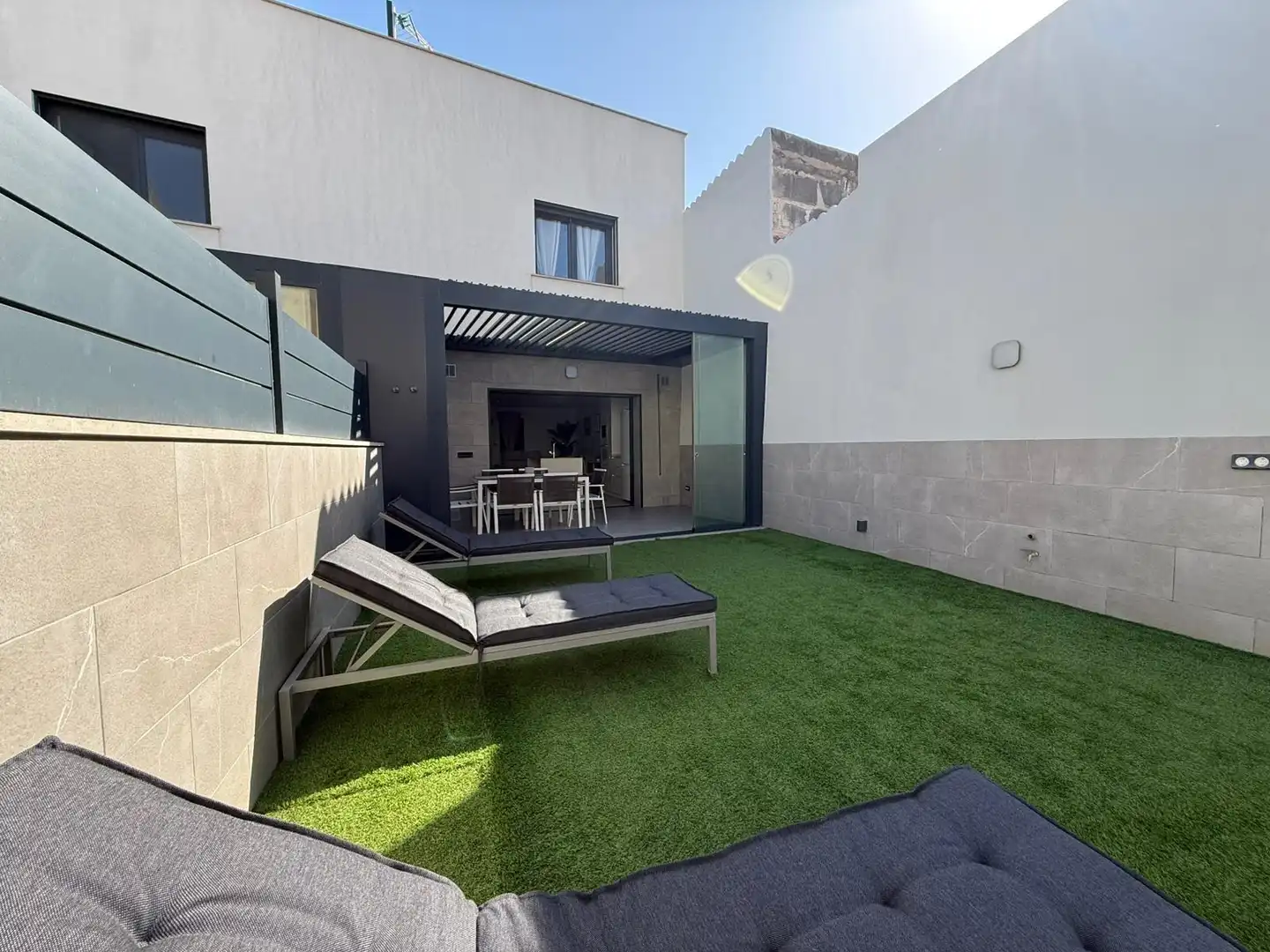 Terraza de Casa adosada de alquiler en  Palma de Mallorca con Aire acondicionado, Calefacción y Jardín privado