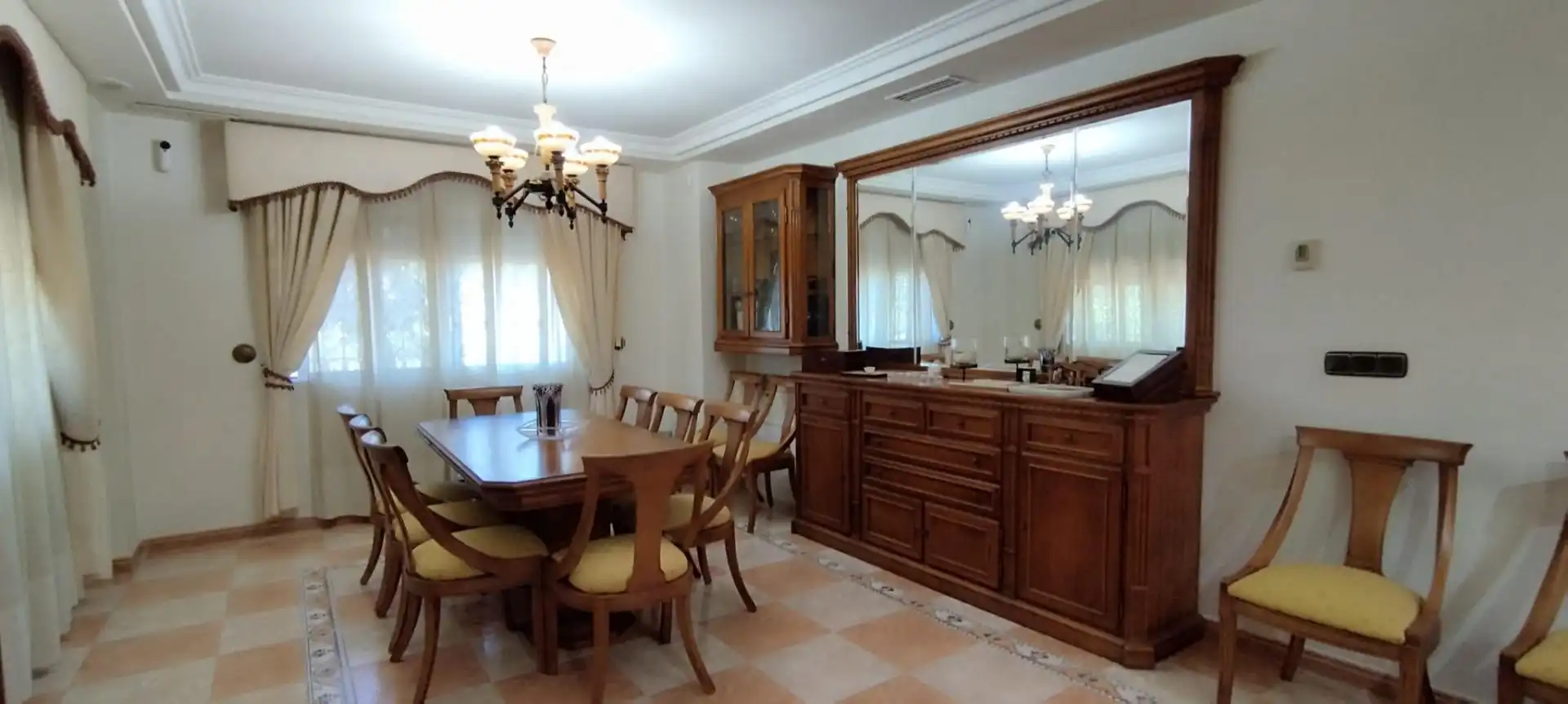Dining room of Houses for sale in Elche / Elx  with Air Conditioner, Private garden and Terrace