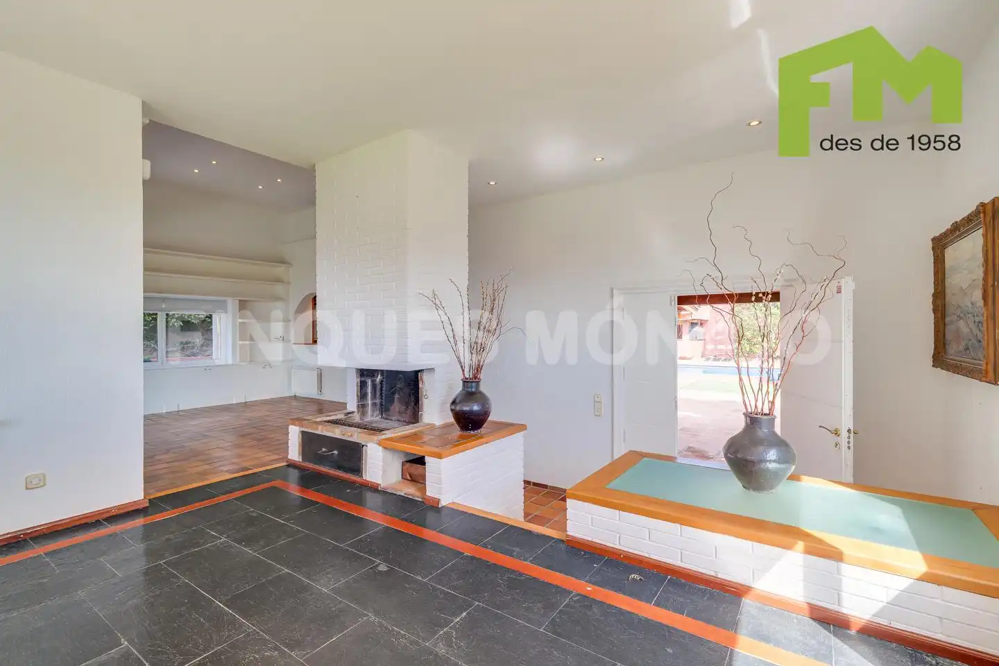 Sala de estar de Casa o chalet en venta en Teià con Aire acondicionado, Calefacción y Jardín privado