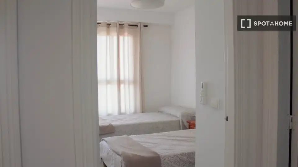 Bedroom of Apartments for share in Cullera  with Air Conditioner, Terrace and Furnished