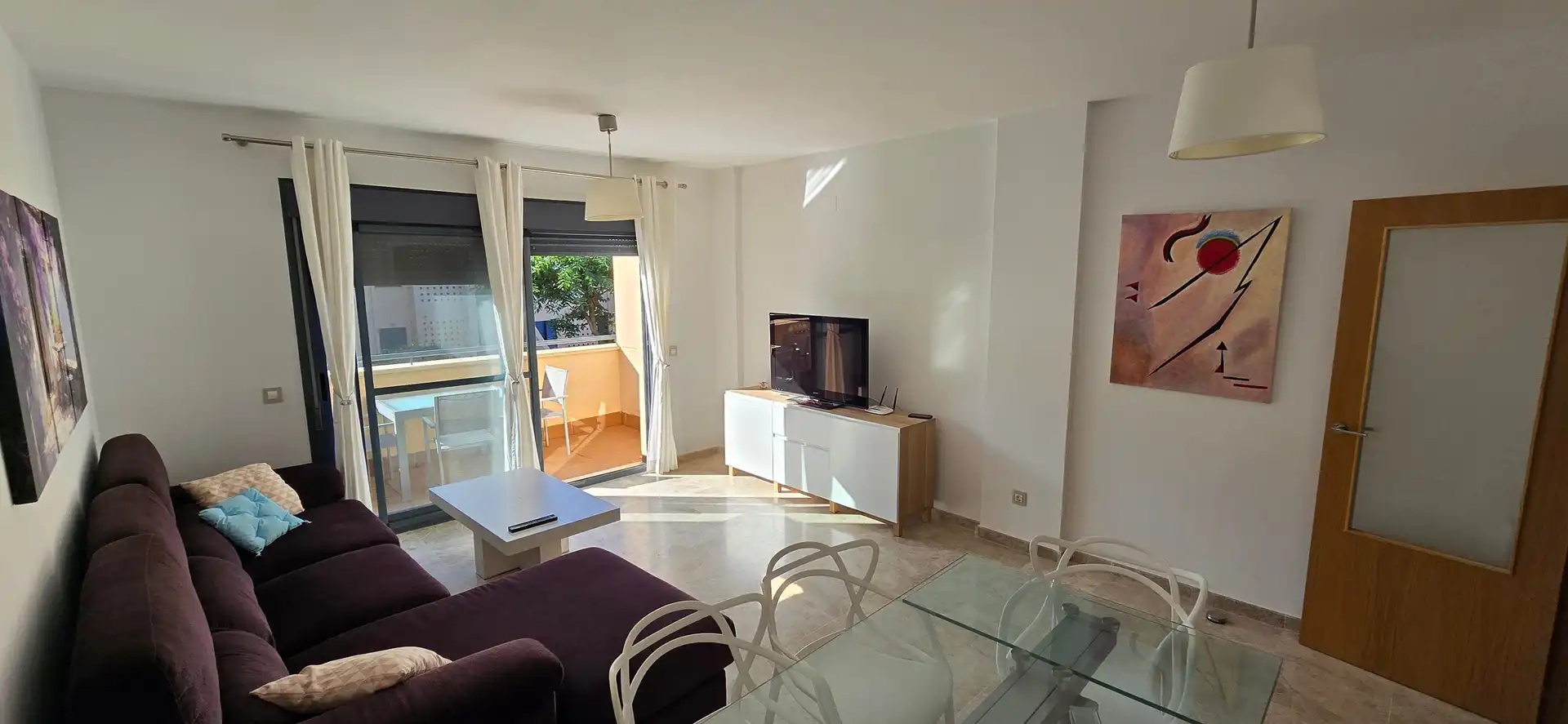 Sala d'estar de Pis en venda en Chipiona amb Aire condicionat, Terrassa i Traster