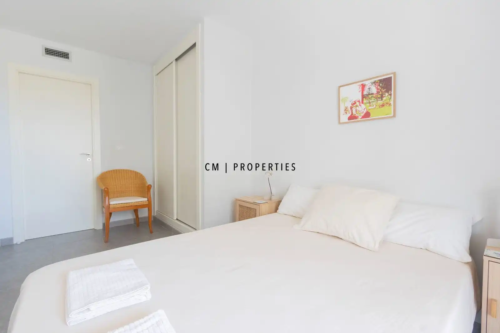 Bedroom of Apartments for rent in Moncofa  with Air Conditioner, Heating and Terrace