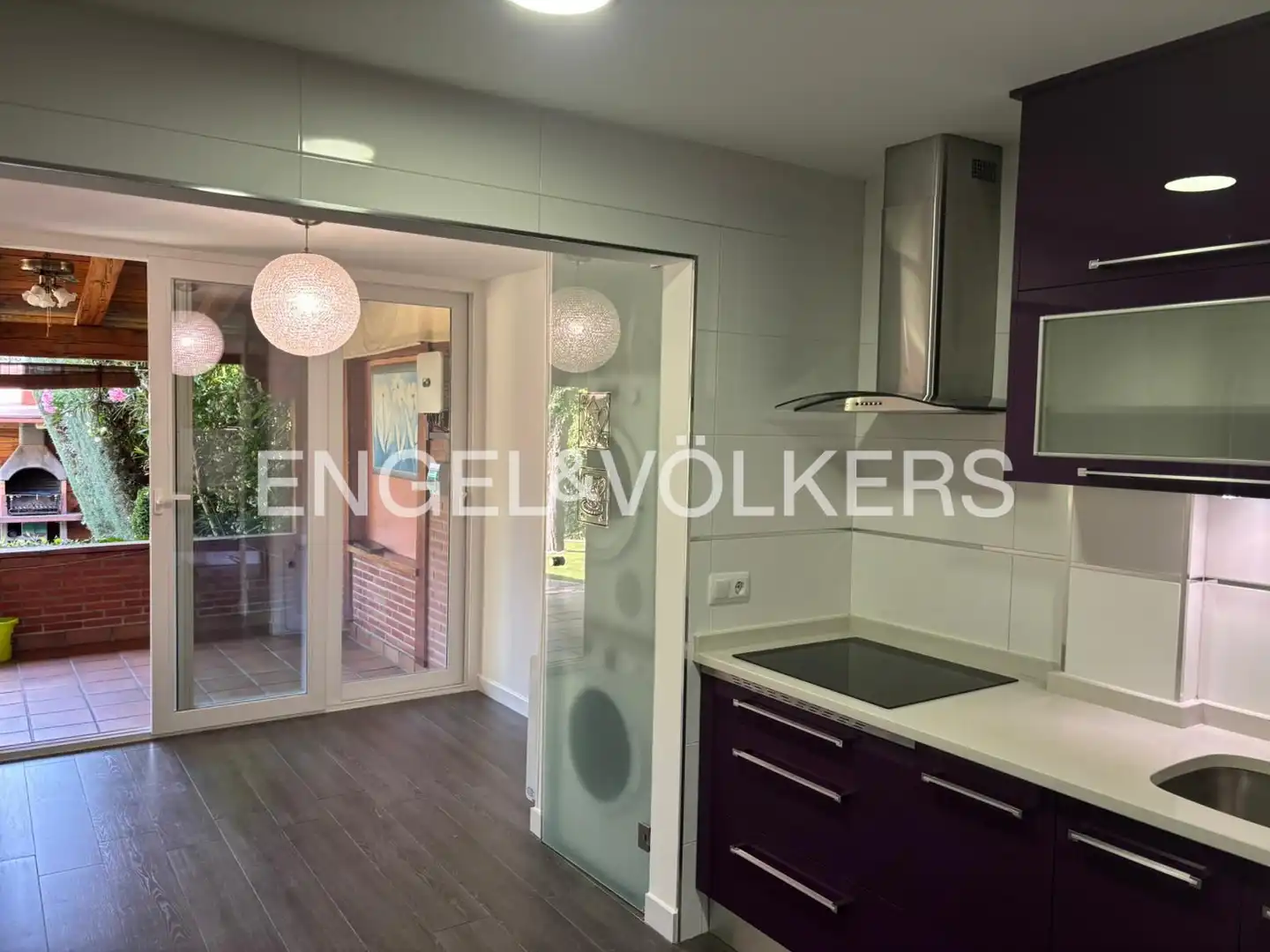 Cocina de Casa o chalet de alquiler en Las Rozas de Madrid con Aire acondicionado, Calefacción y Terraza