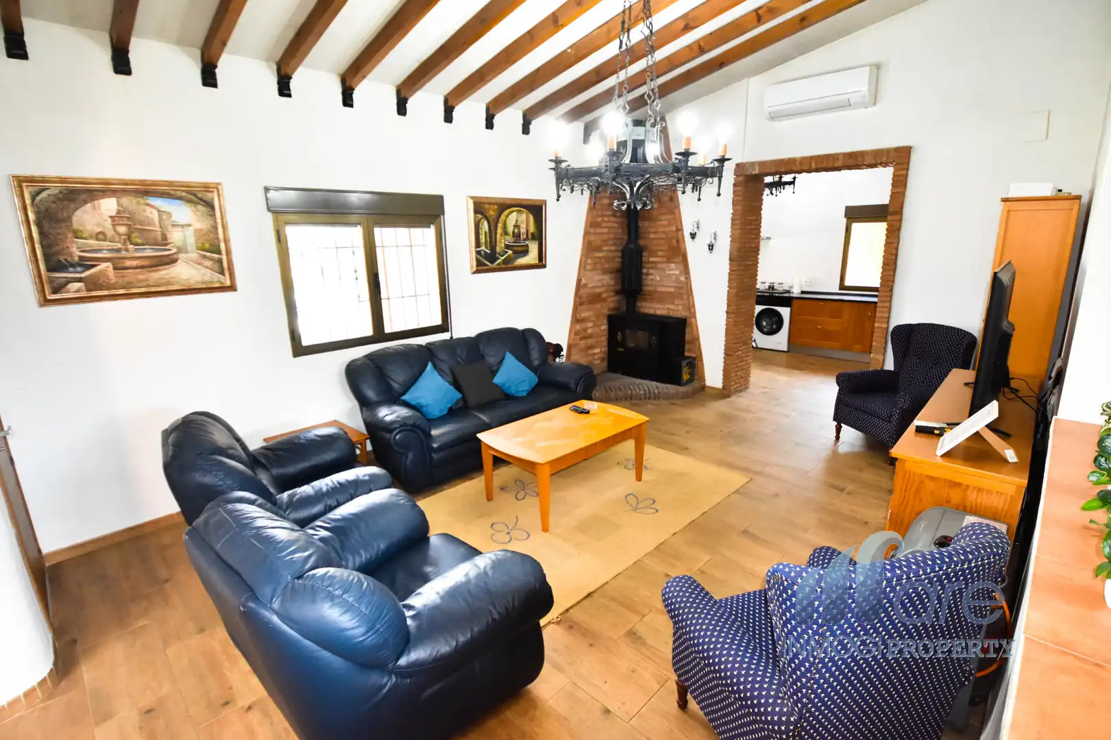 Sala de estar de Casa o chalet en venta en Atarfe con Aire acondicionado, Jardín privado y Piscina