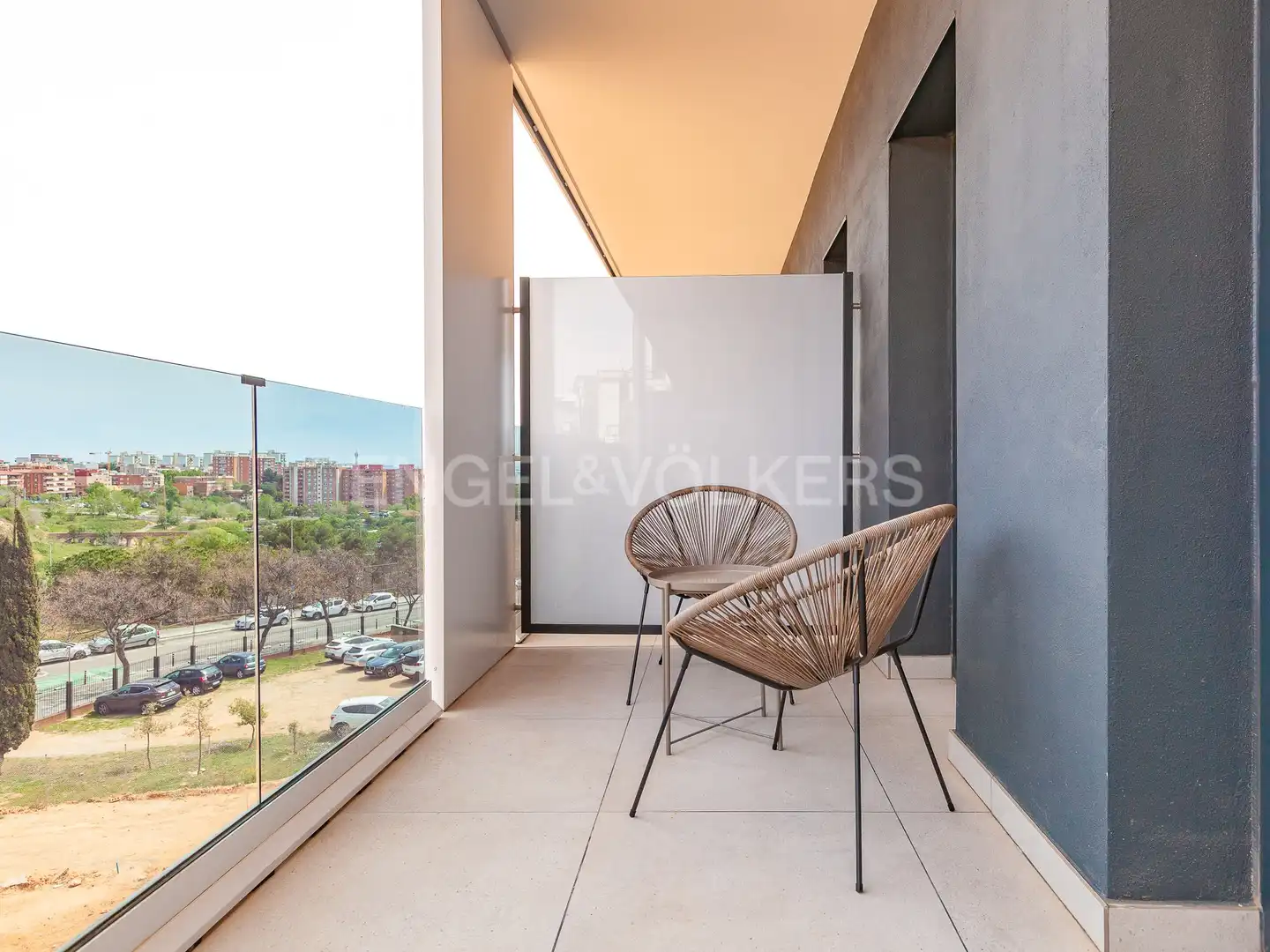 Terraza de Piso de alquiler en Esplugues de Llobregat con Aire acondicionado, Calefacción y Jardín privado