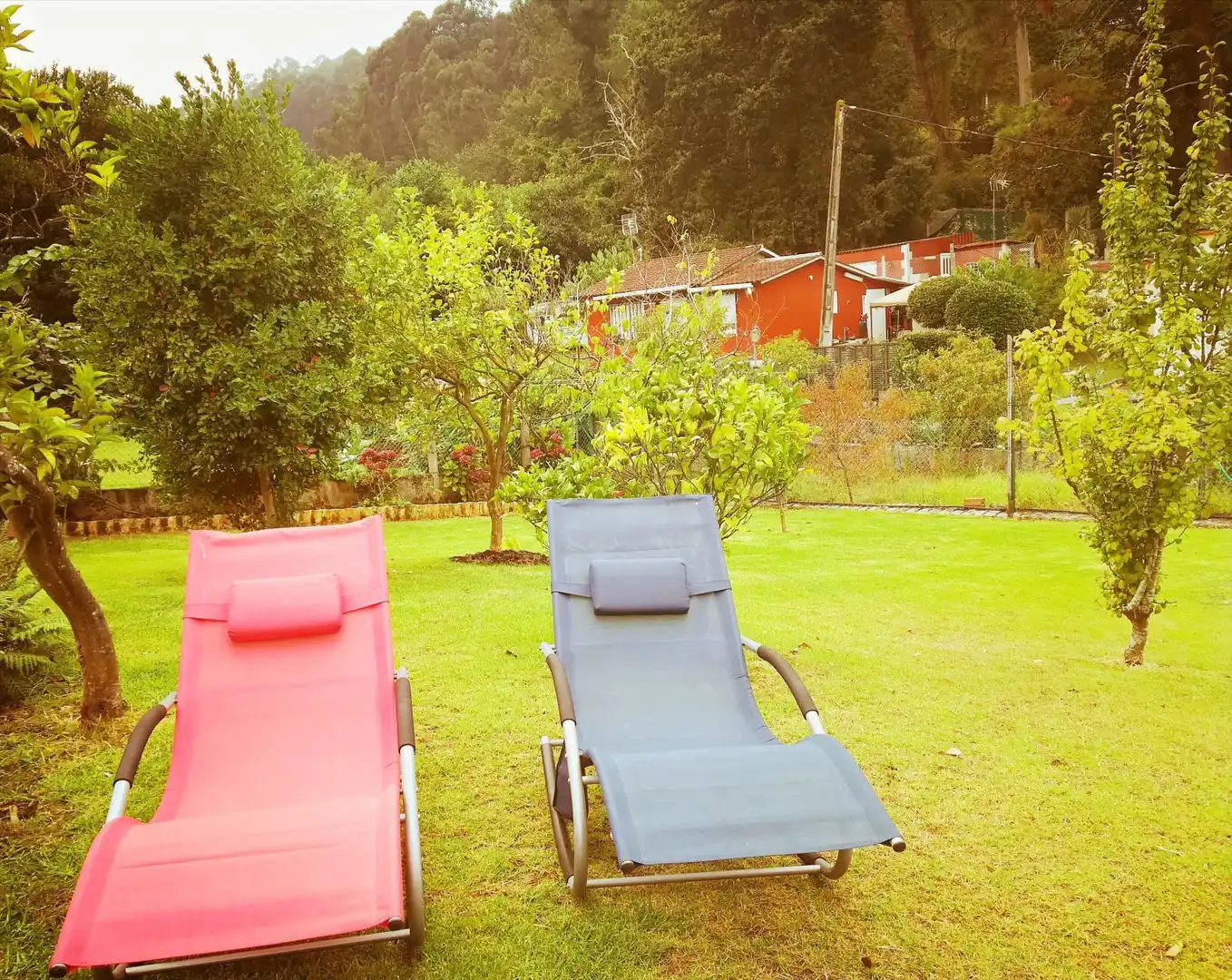 Garden of Houses for rent in Cangas   with Heating, Private garden and Terrace