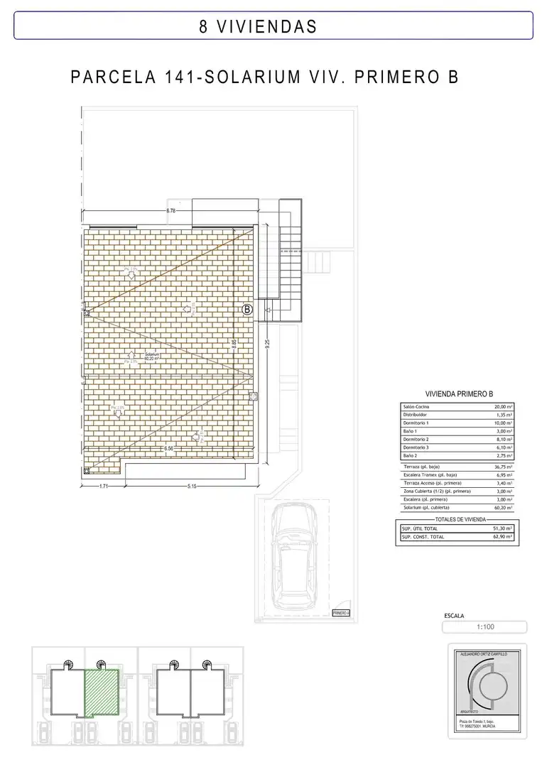 Parkplatz von Dachboden zum Verkauf in Mazarrón mit Klimaanlage, Heizung und Terrasse