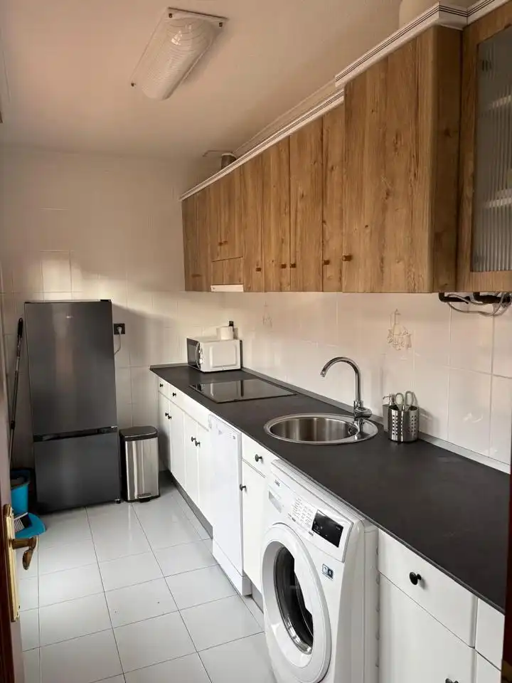 Küche von Haus oder Chalet zur Miete in Laredo mit Privatgarten und Terrasse