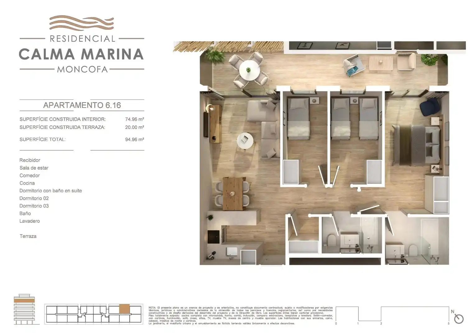 Apartamento en venta en Moncofa con Aire acondicionado, Calefacción y Jardín privado