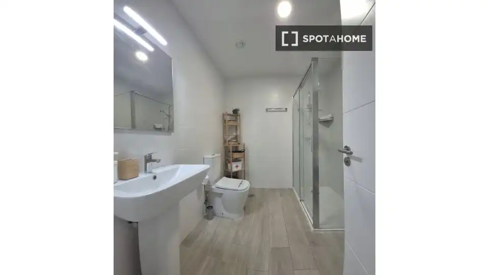 Bathroom of Apartments for share in Las Palmas de Gran Canaria  with Air Conditioner, Terrace and Furnished