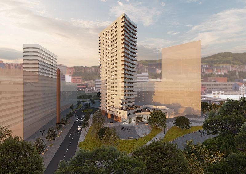 Vista exterior de Pis en venda en Bilbao  amb Terrassa