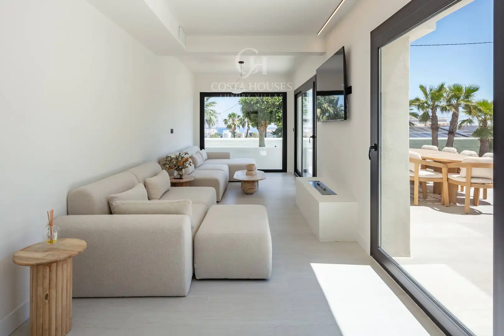 Living room of Houses for sale in Jávea / Xàbia  with Air Conditioner, Heating and Private garden