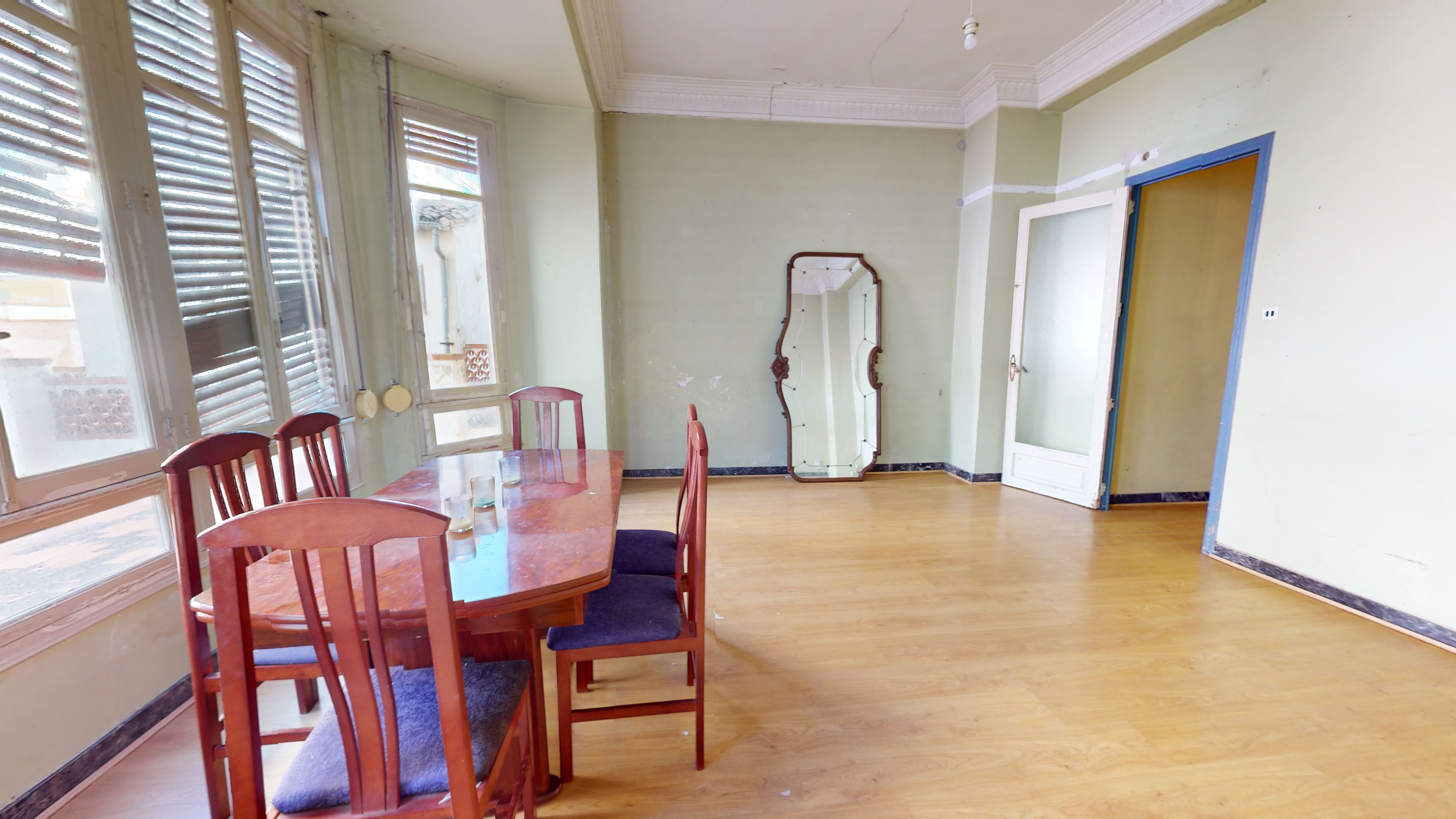 Dining room of Flat for sale in Alcoy / Alcoi  with Parquet flooring, Terrace and Balcony