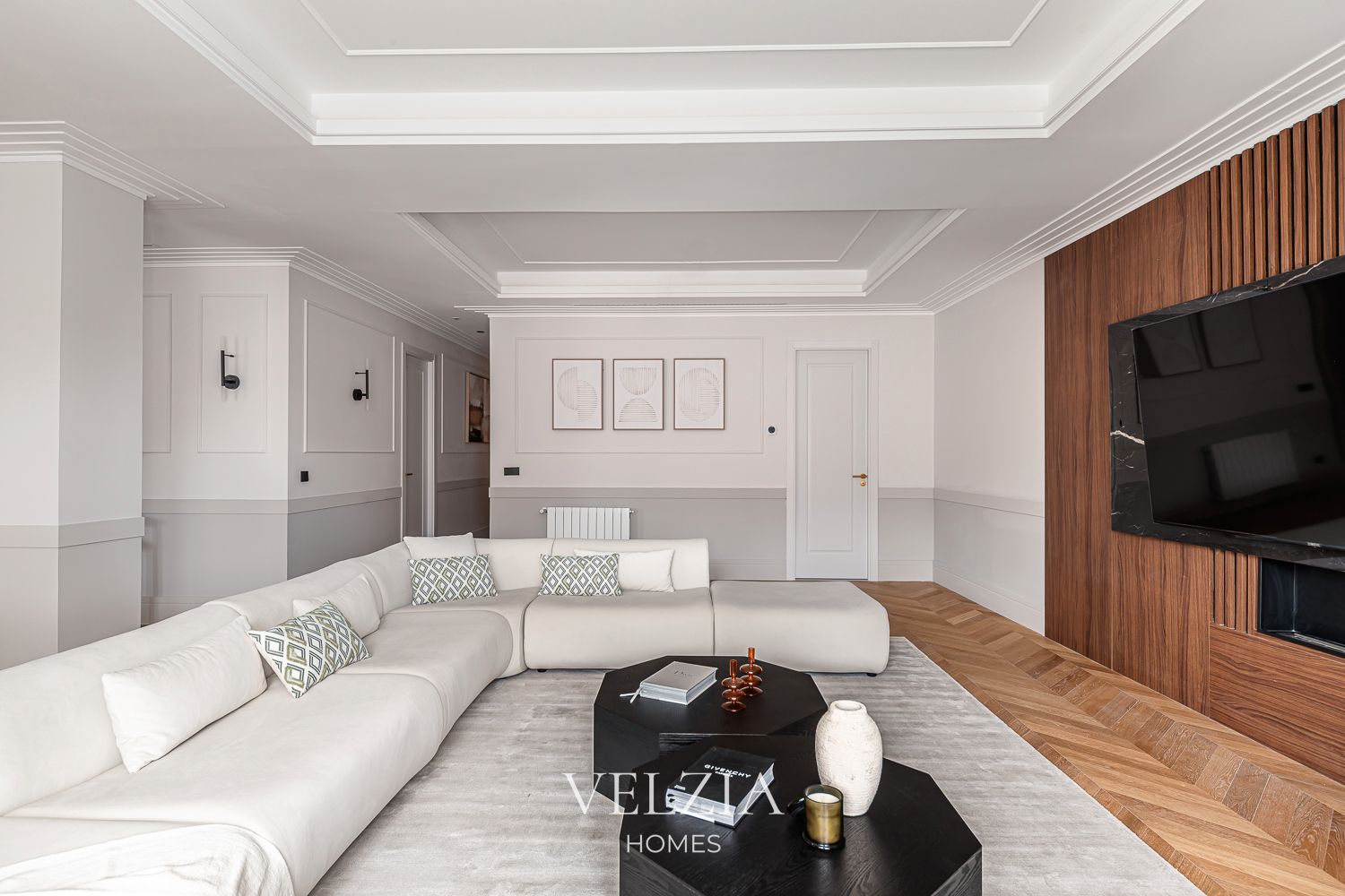 Living room of Flat for sale in  Madrid Capital  with Air Conditioner, Heating and Terrace