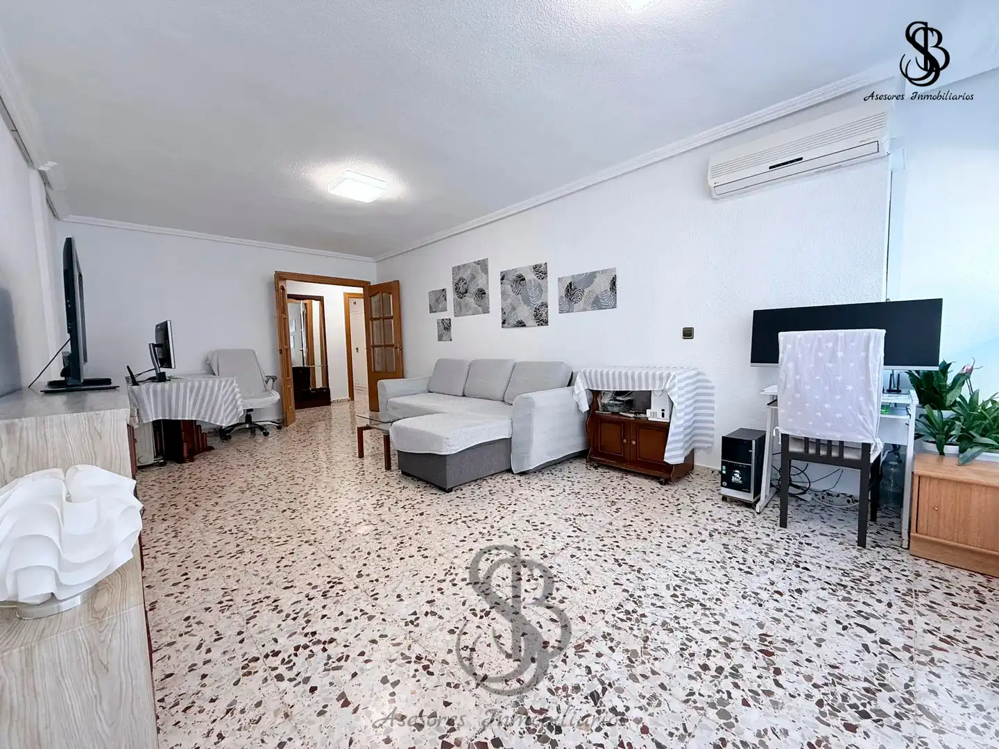 Living room of Flat for sale in El Campello  with Air Conditioner, Heating and Furnished