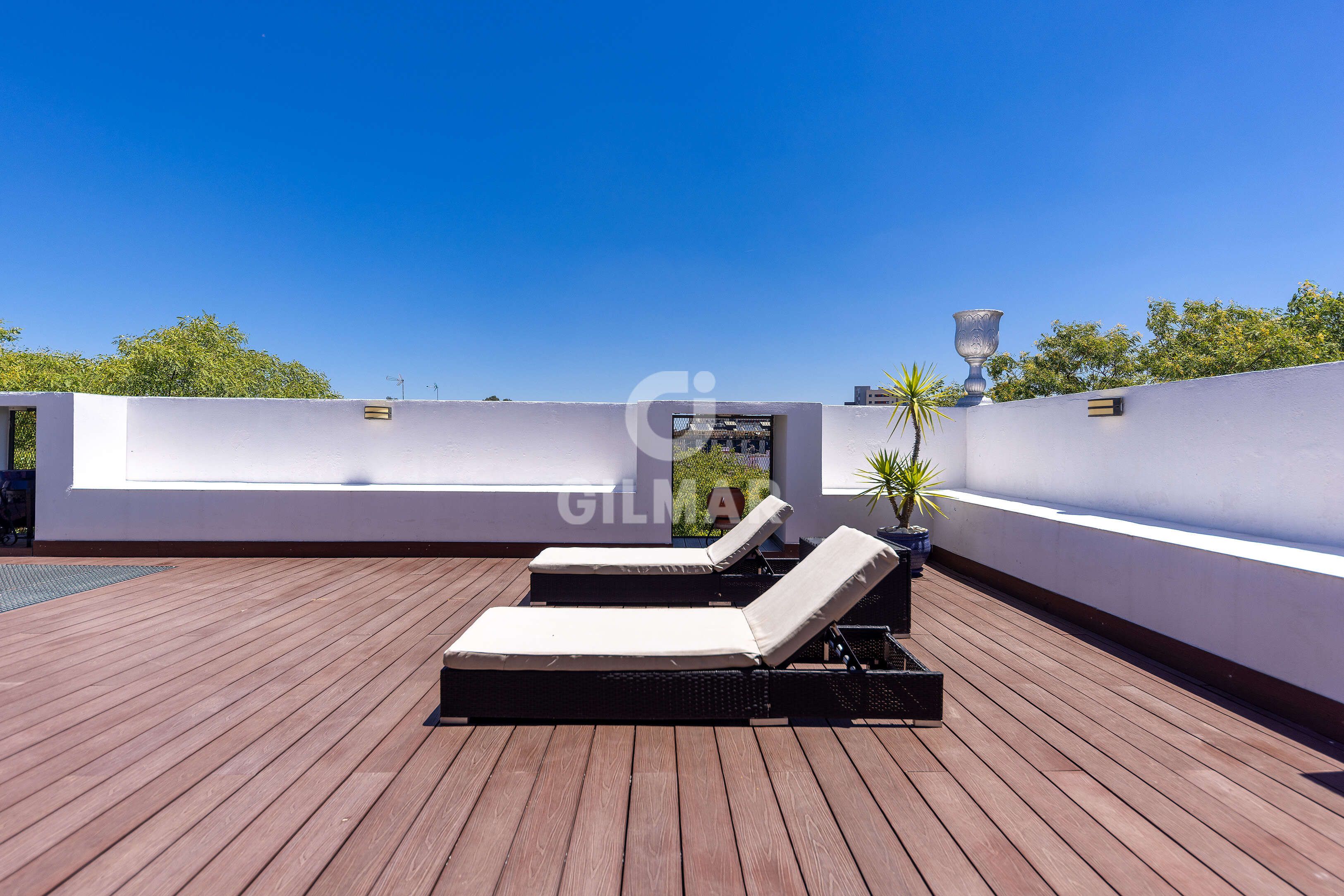 Terrace of Duplex for sale in  Sevilla Capital  with Heating, Storage room and Swimming Pool