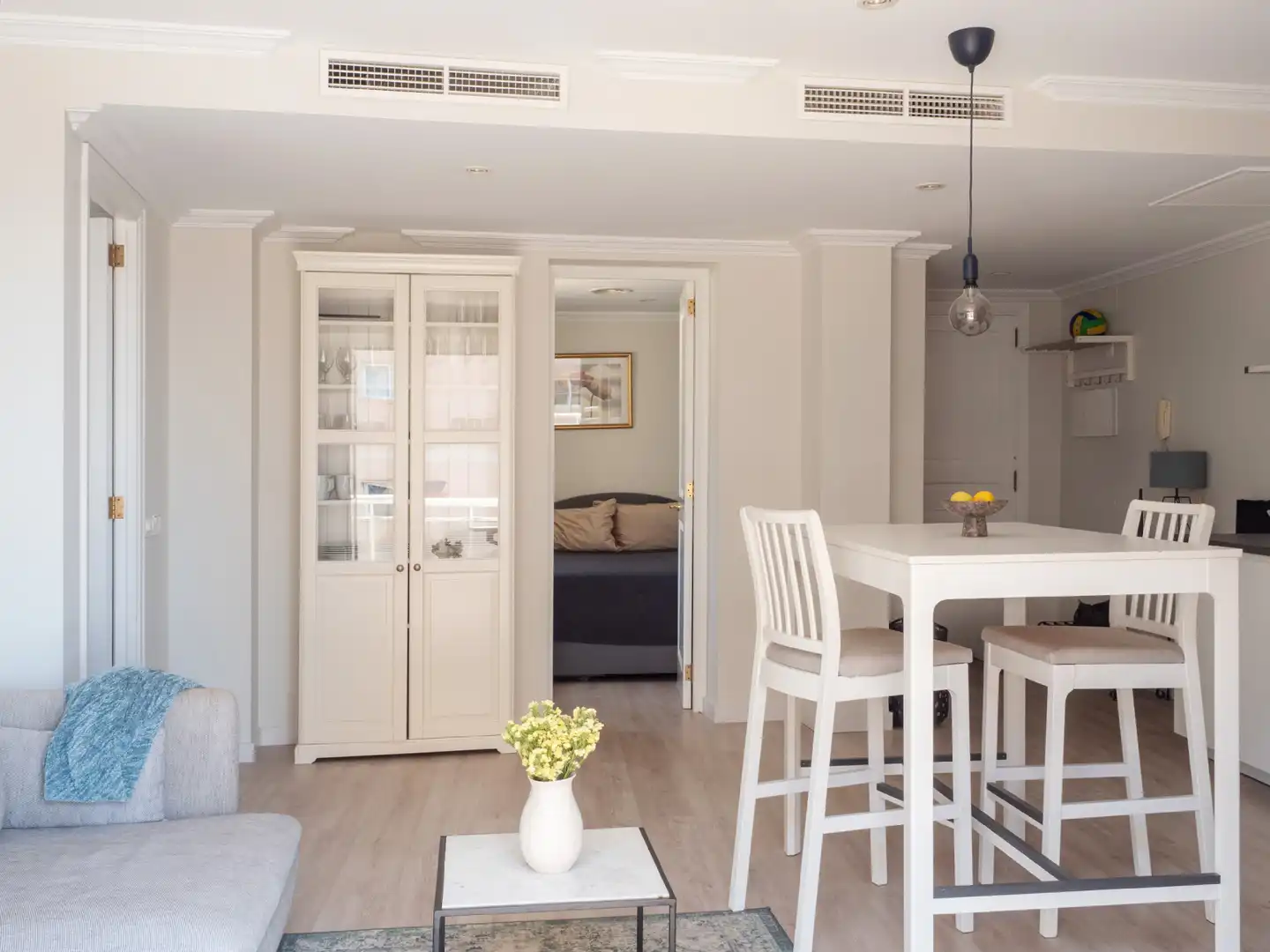 Menjador de Apartament en venda en  Palma de Mallorca amb Aire condicionat, Terrassa i Piscina