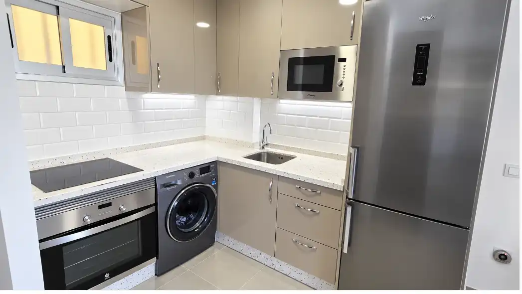 Kitchen of Flat for rent in Arona  with Air Conditioner and Community pool