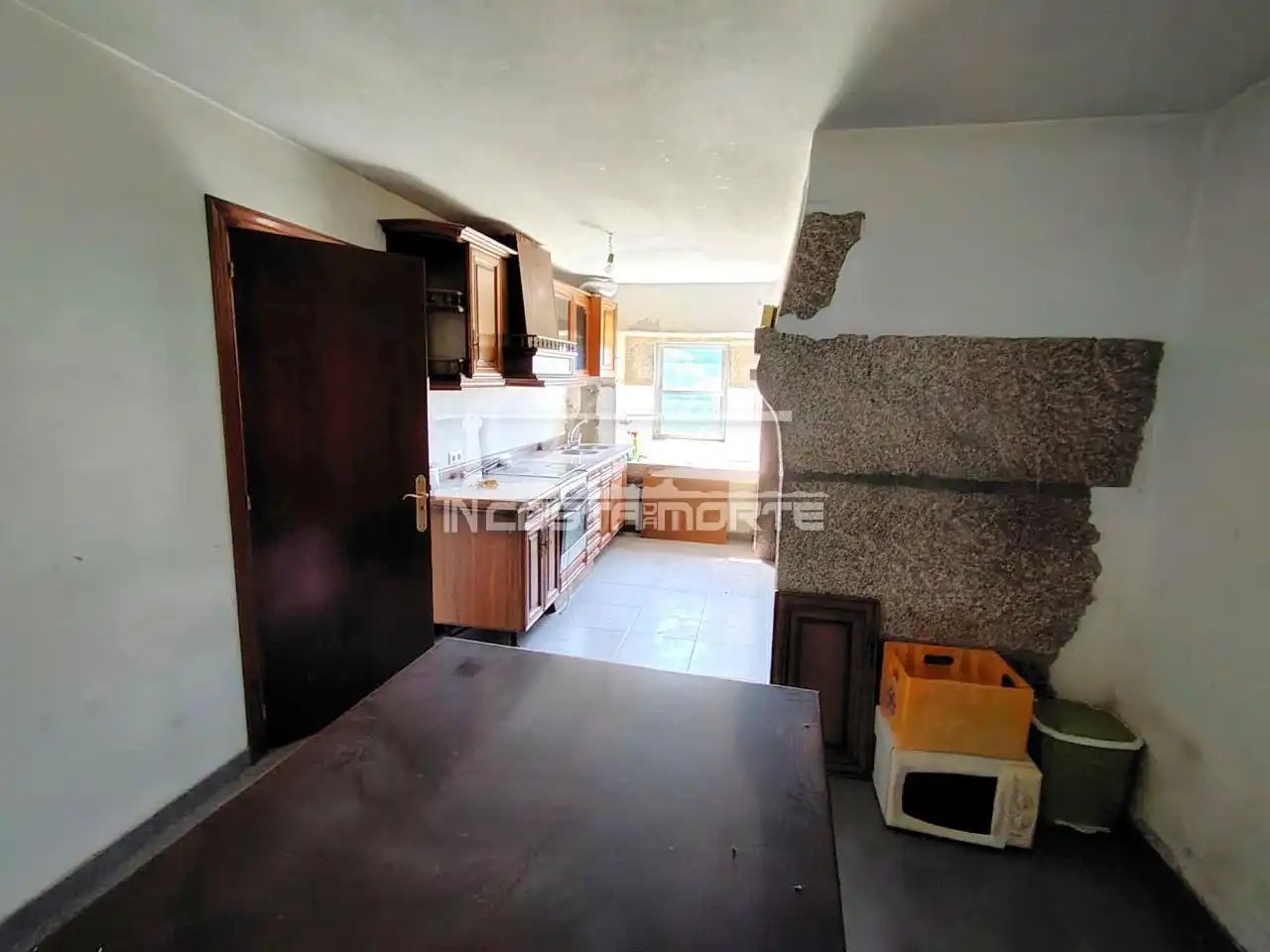 Cocina de Casa o chalet en venta en Dumbría con Jardín privado